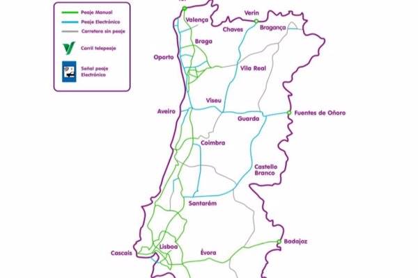 Consejo María gobierno Mapa de peajes de Portugal